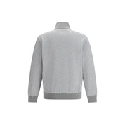 Brioni Gray Cotton Zip Sweatshirt