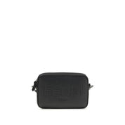 Fendi Black Cotton Shoulder Bag