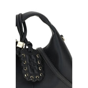 Ganni Black Recycled Polyester Hobo Mini Handbag