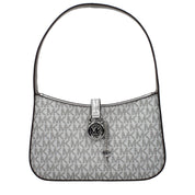 Michael Kors Silver Fabric Handbag