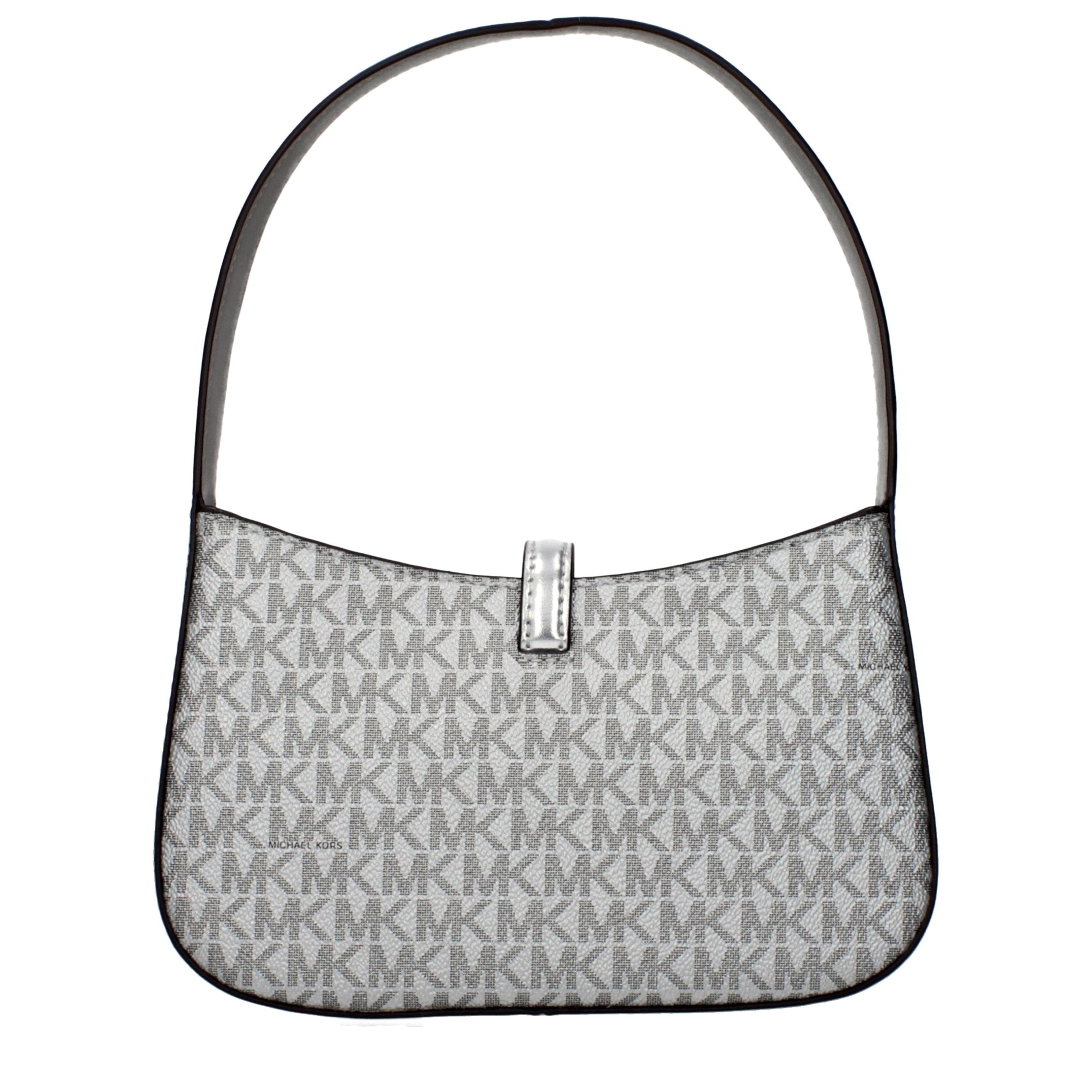 Michael Kors Silver Fabric Handbag