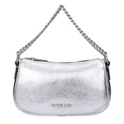 Michael Kors Silver Leather Handbag