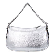 Michael Kors Silver Leather Handbag
