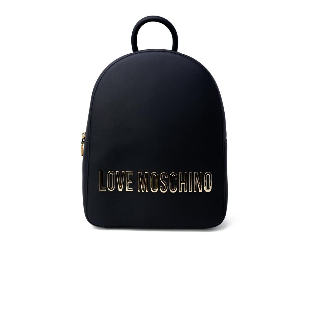 Love Moschino Black Eco-Leather Backpack