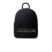 Love Moschino Black Eco-Leather Backpack
