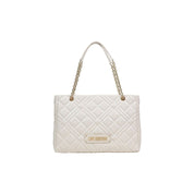 Love Moschino Beige Polyurethane Handbag