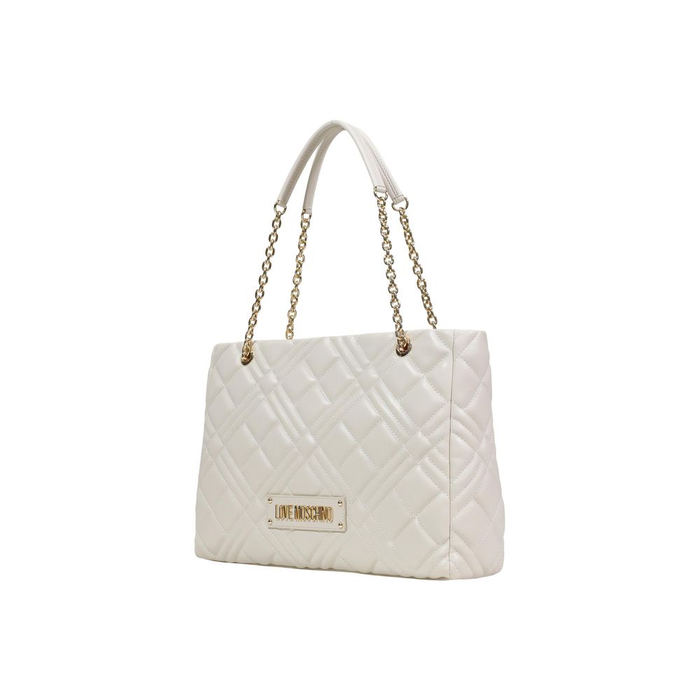 Love Moschino Beige Polyurethane Handbag