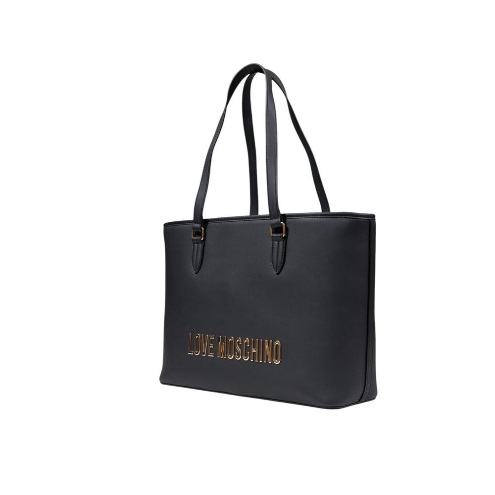 Love Moschino Bicolor Polyurethane Handbag