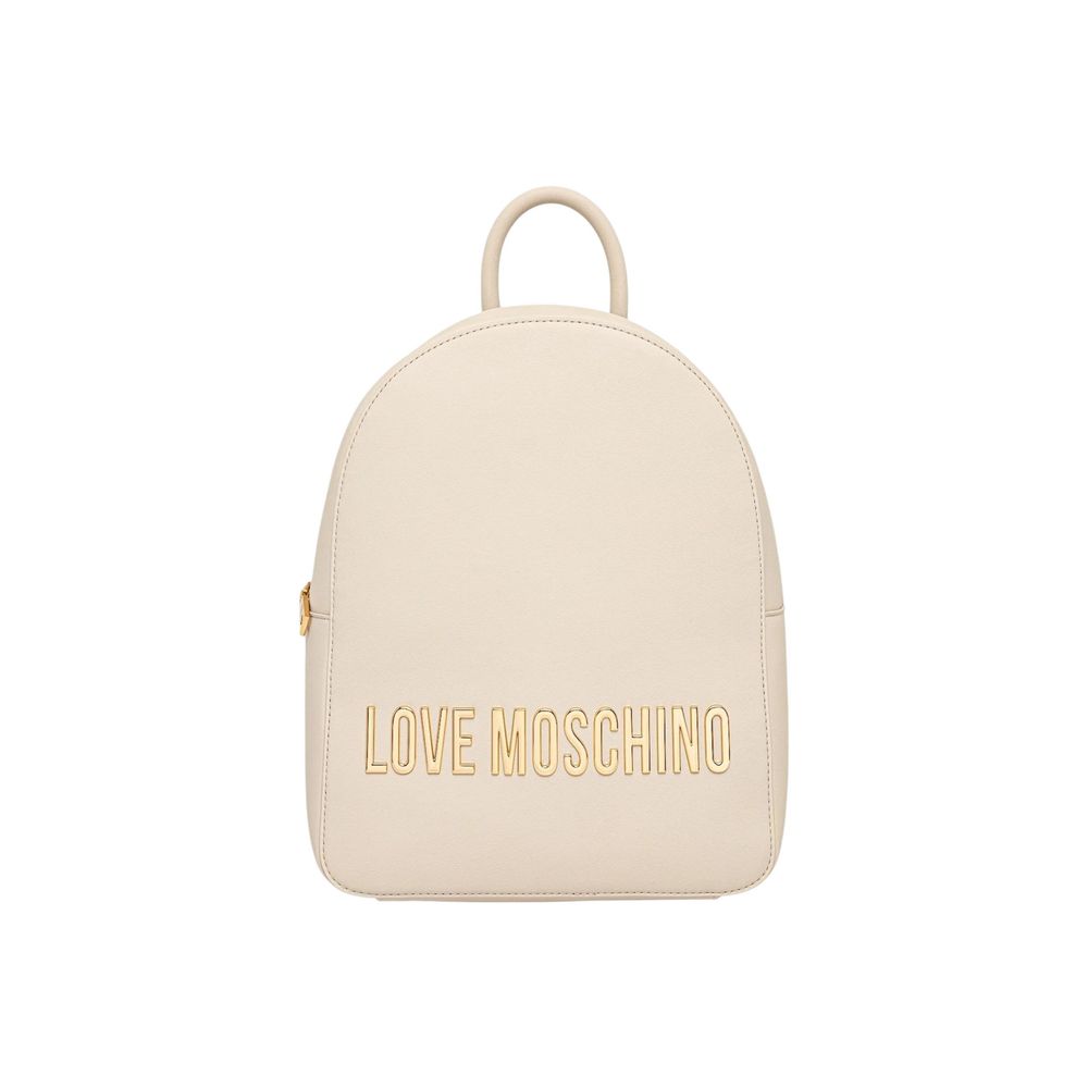 Love Moschino Beige Polyurethane Backpack