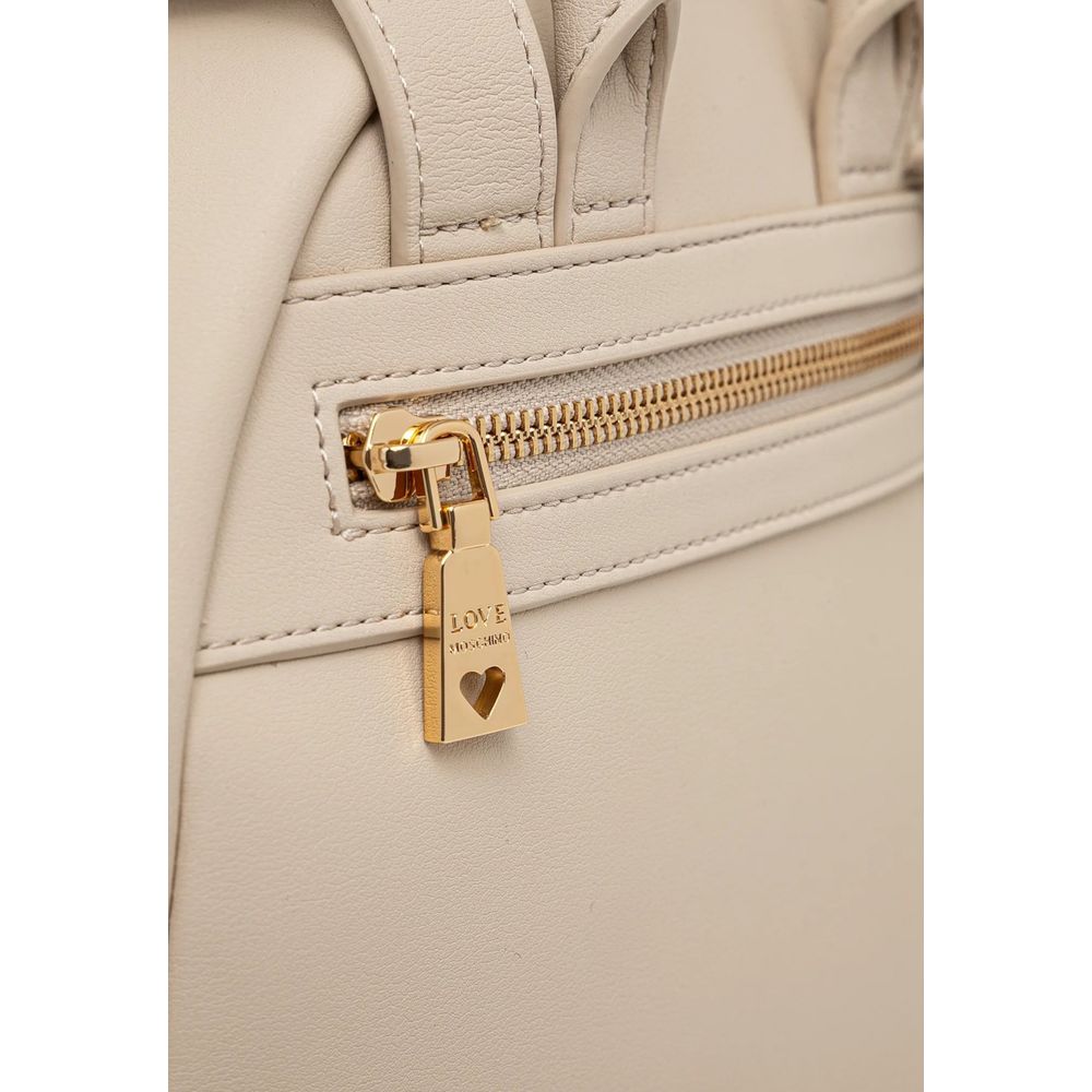 Love Moschino Beige Polyurethane Backpack