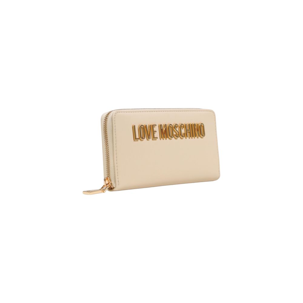 Love Moschino Beige Polyurethane Wallet