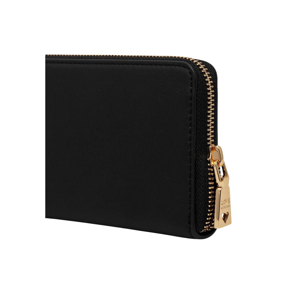Love Moschino Black Polyurethane Wallet
