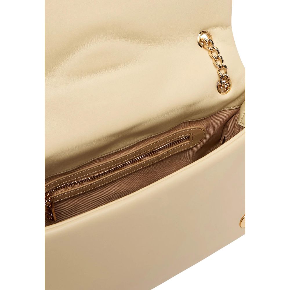 Love Moschino Beige Faux Leather Handbag