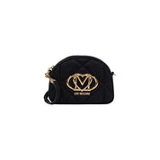 Love Moschino Black Suede Shoulder Bag