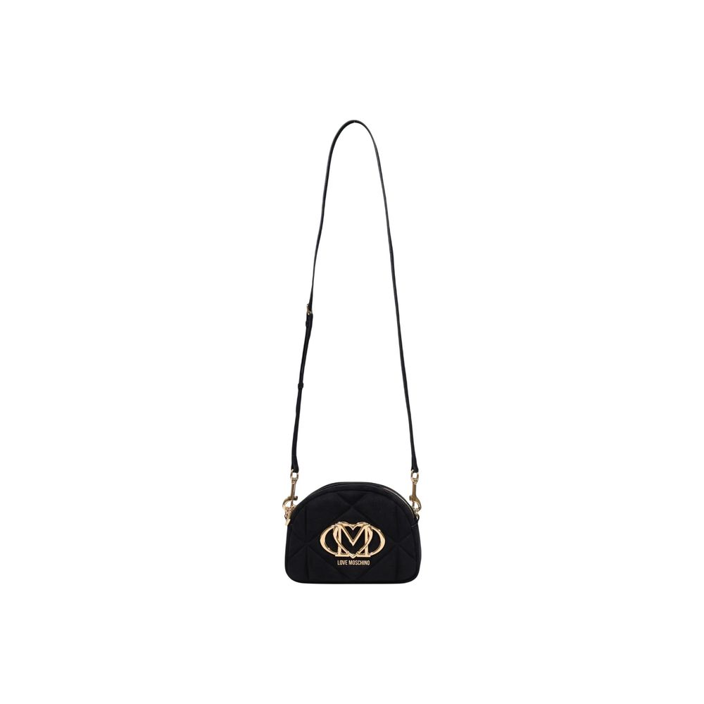 Love Moschino Black Suede Shoulder Bag