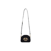 Love Moschino Black Suede Shoulder Bag