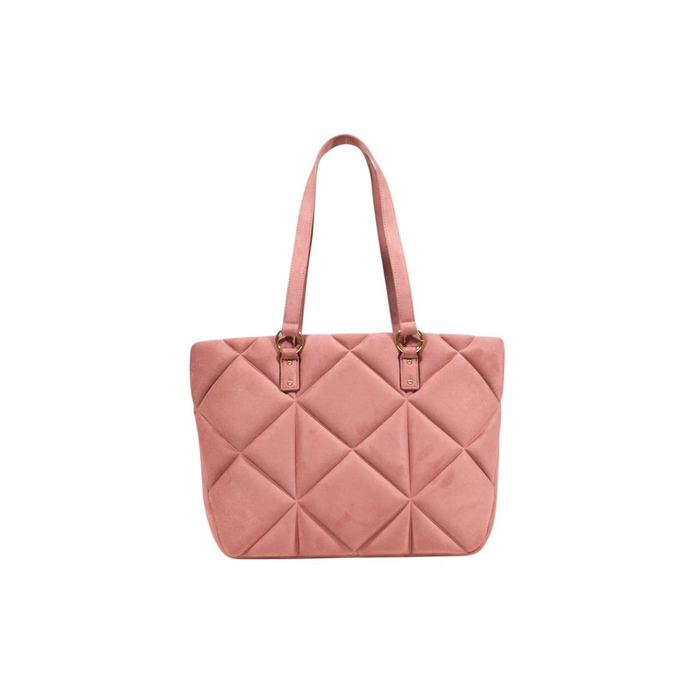 Love Moschino Pink Suede Leather Handbag
