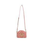Love Moschino Pink Suede Leather Handbag