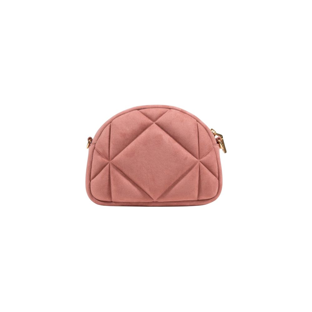 Love Moschino Pink Suede Leather Handbag