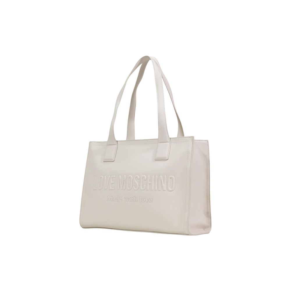 Love Moschino Beige Polyurethane Handbag