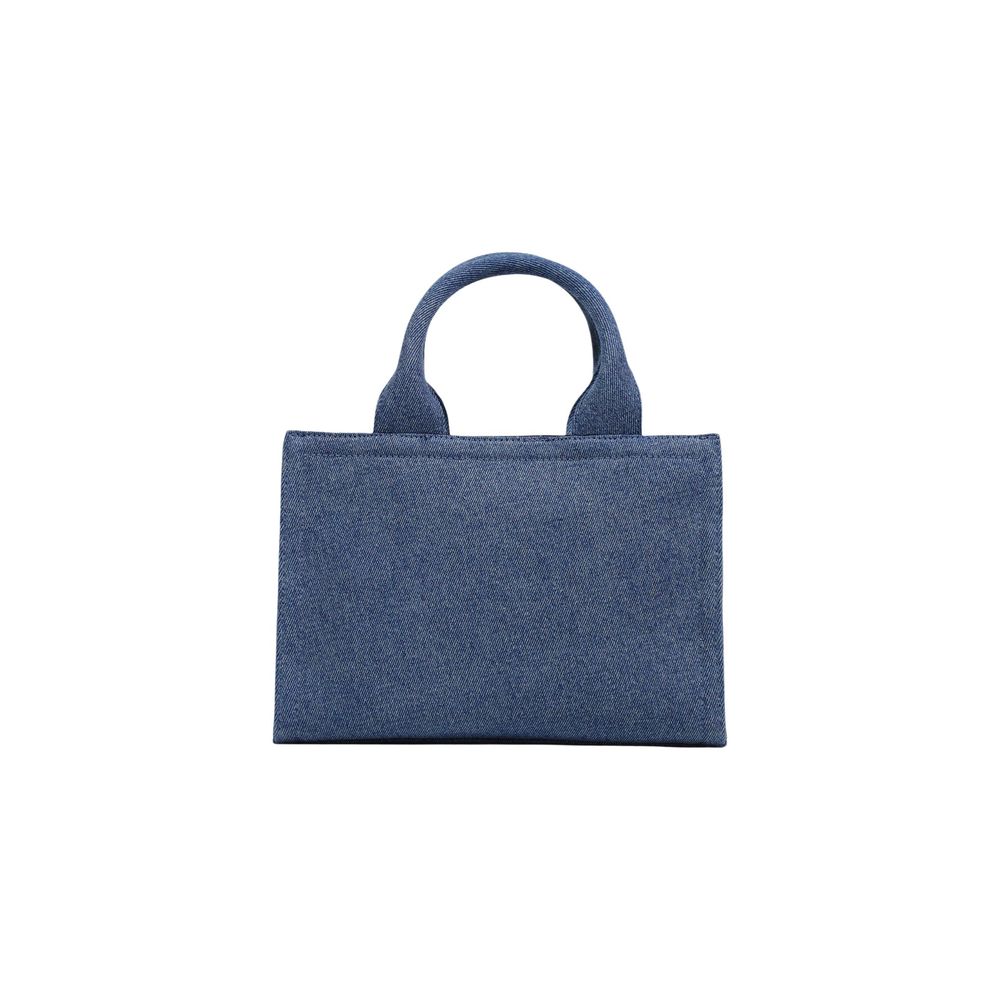 Love Moschino Blue Cotton Blend Medium Handbag