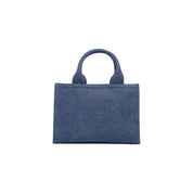Love Moschino Blue Cotton Blend Medium Handbag