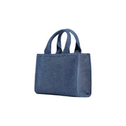 Love Moschino Blue Cotton Blend Medium Handbag