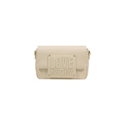 Love Moschino Cream Polyurethane Small Handbag