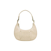 Love Moschino Cream Polyurethane Handbag