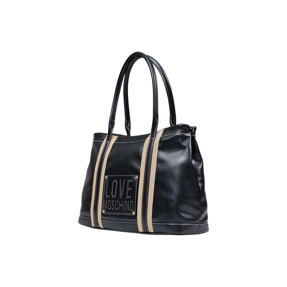 Love Moschino Black Polyurethane Handbag