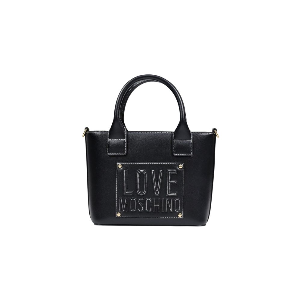 Love Moschino Black Polyurethane Small Handbag