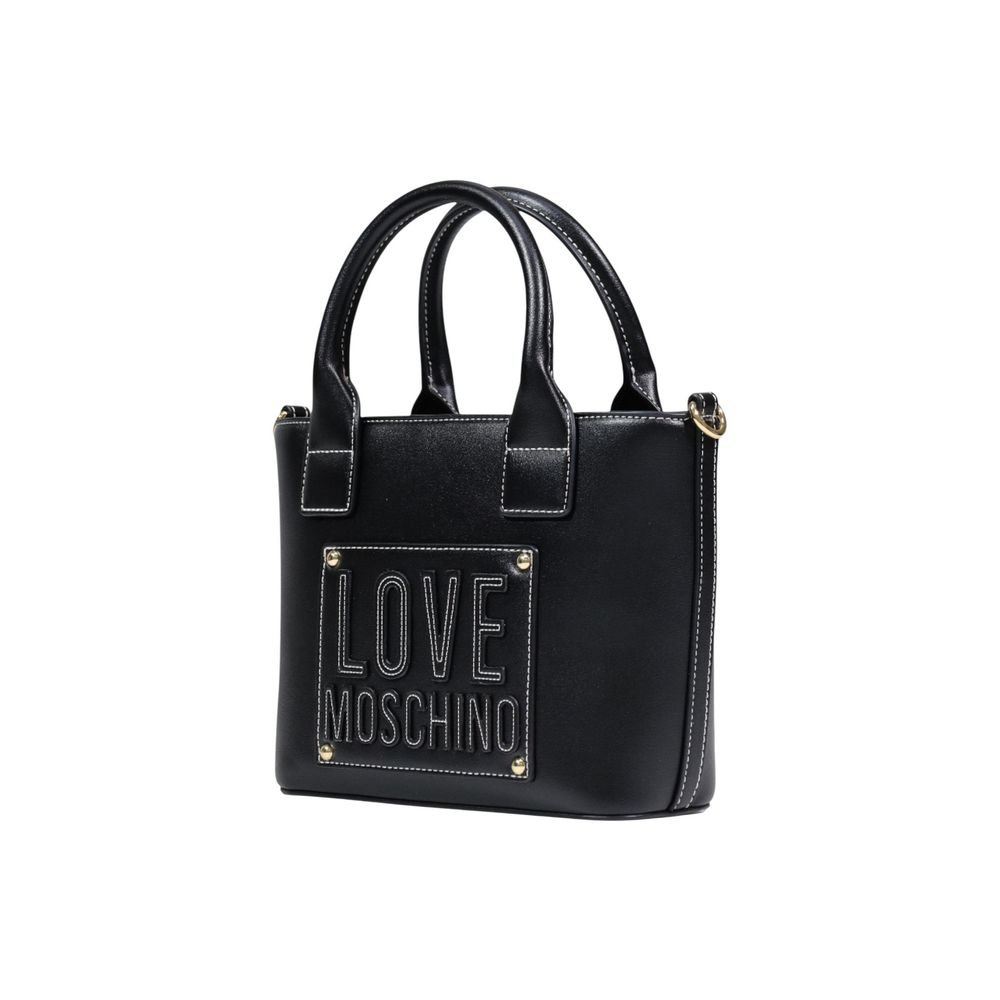 Love Moschino Black Polyurethane Small Handbag