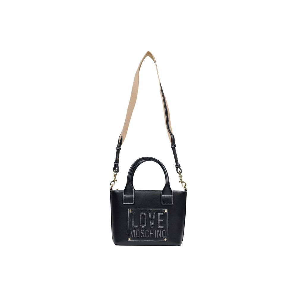 Love Moschino Black Polyurethane Small Handbag