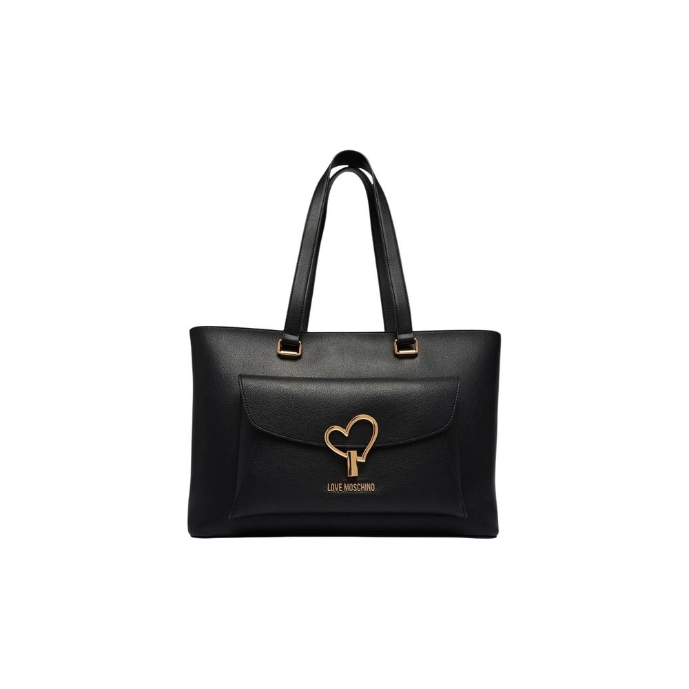 Love Moschino Black Polyurethane Handbag