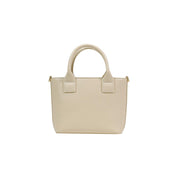 Love Moschino Cream Polyurethane Small Handbag