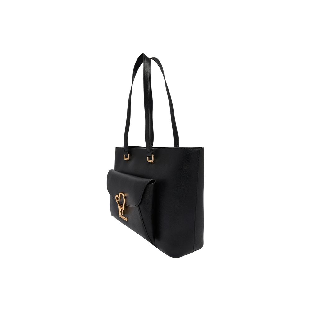 Love Moschino Black Polyurethane Handbag