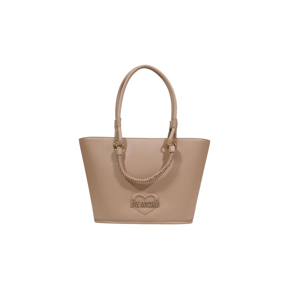 Love Moschino Beige Polyurethane Handbag