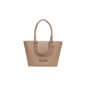 Love Moschino Beige Polyurethane Handbag