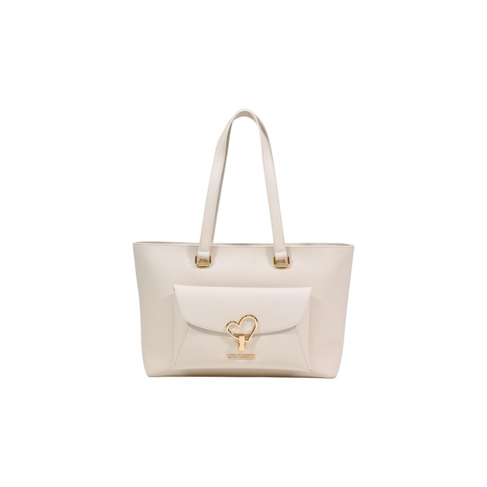 Love Moschino Beige Polyurethane Handbag