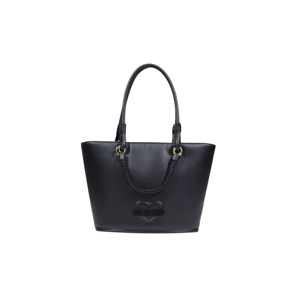 Love Moschino Black Polyurethane Handbag