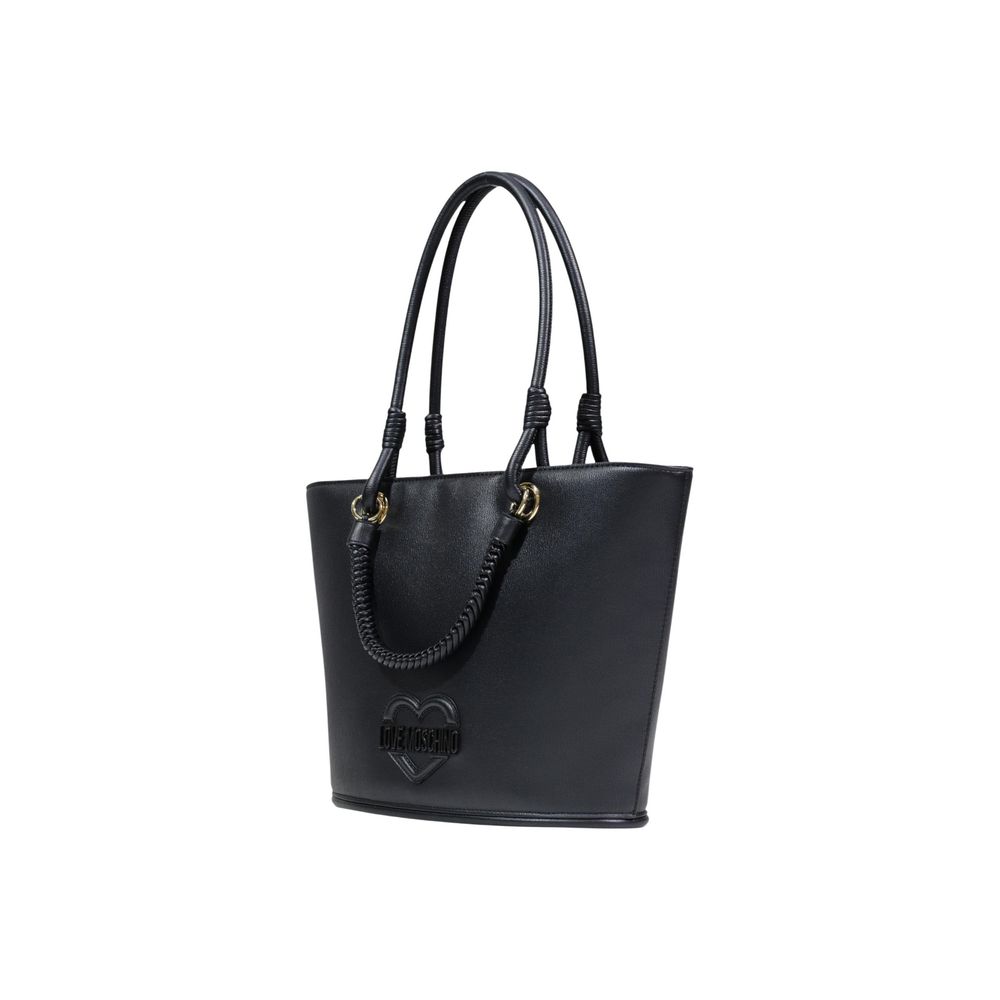 Love Moschino Black Polyurethane Handbag