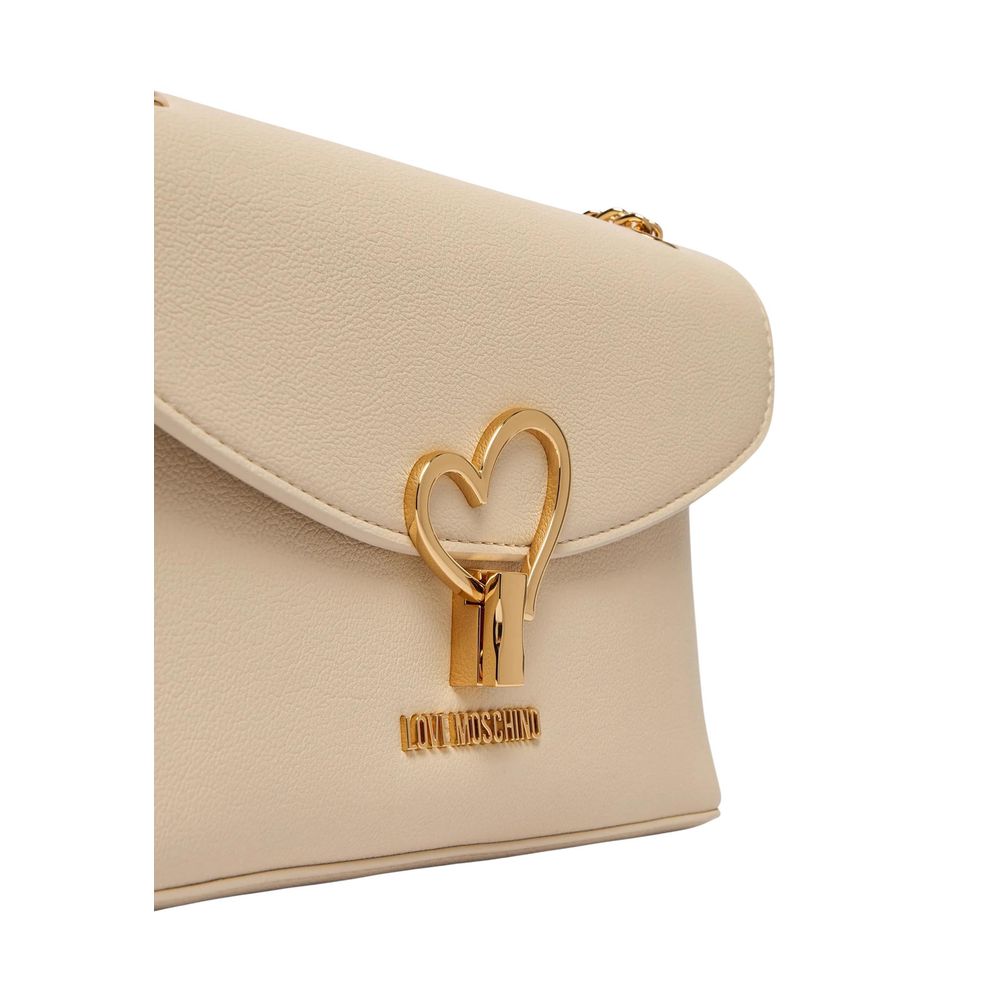 Love Moschino Beige Polyurethane Handbag