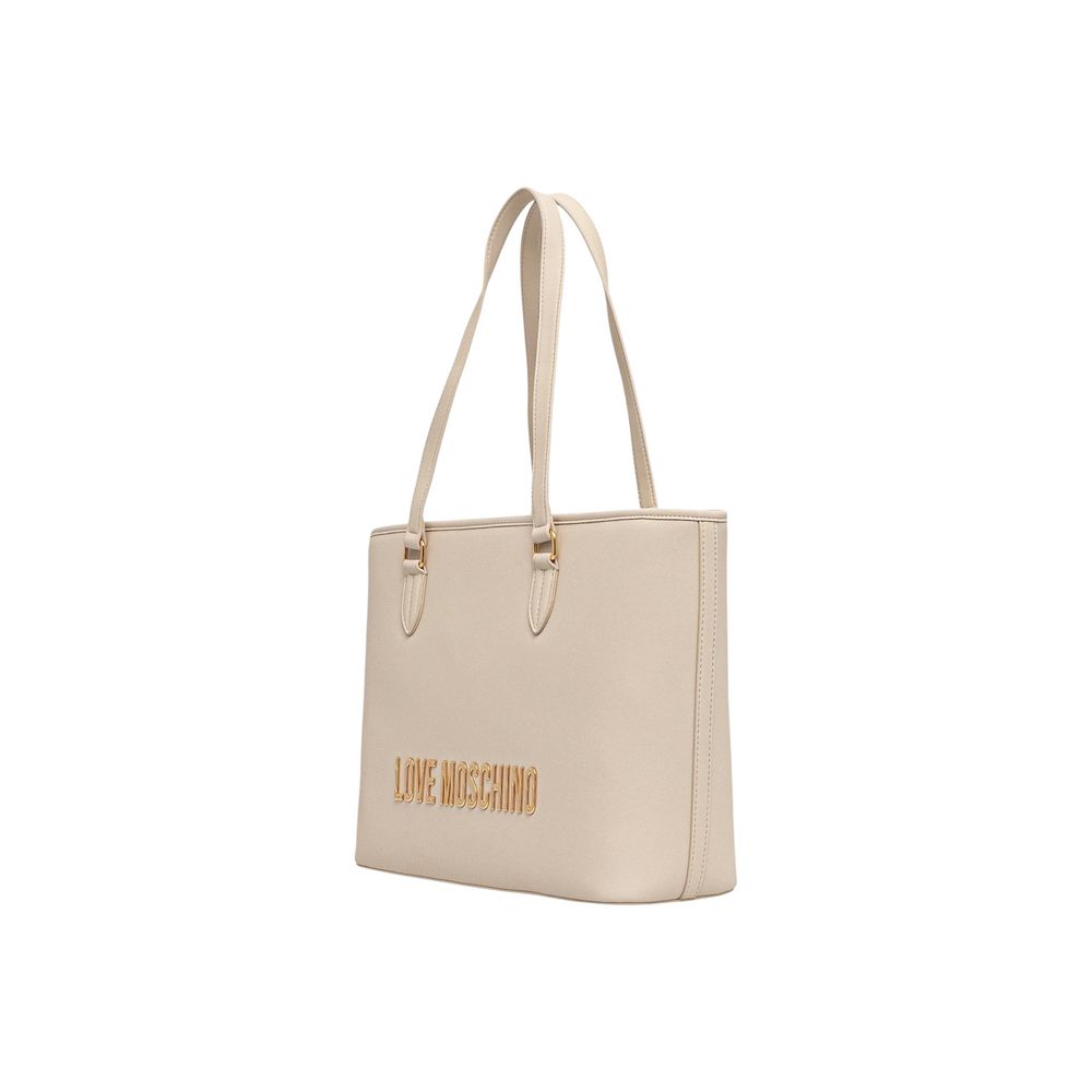 Love Moschino Beige Polyurethane Handbag
