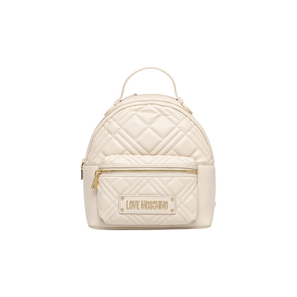 Love Moschino Beige Polyurethane Backpack