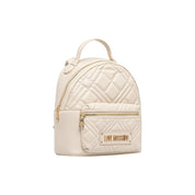 Love Moschino Beige Polyurethane Backpack