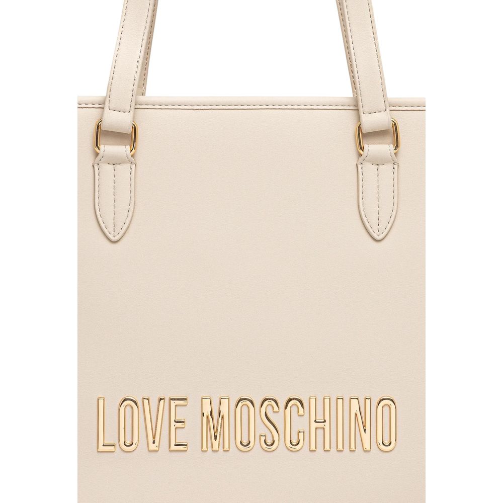 Love Moschino Beige Polyurethane Handbag