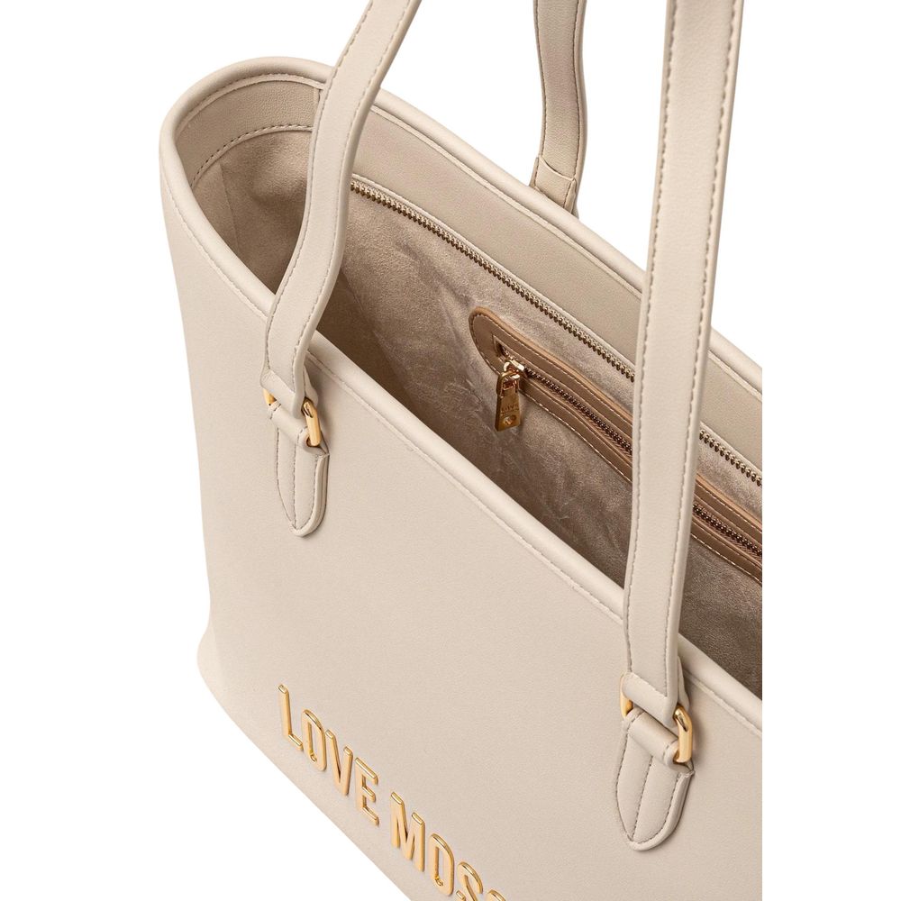 Love Moschino Beige Polyurethane Handbag