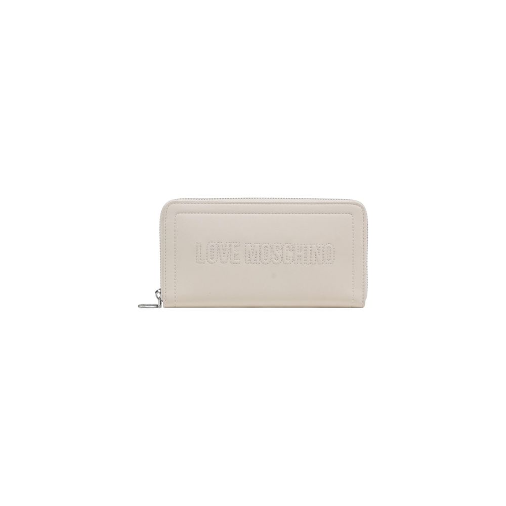Love Moschino Beige Polyurethane Large Wallet