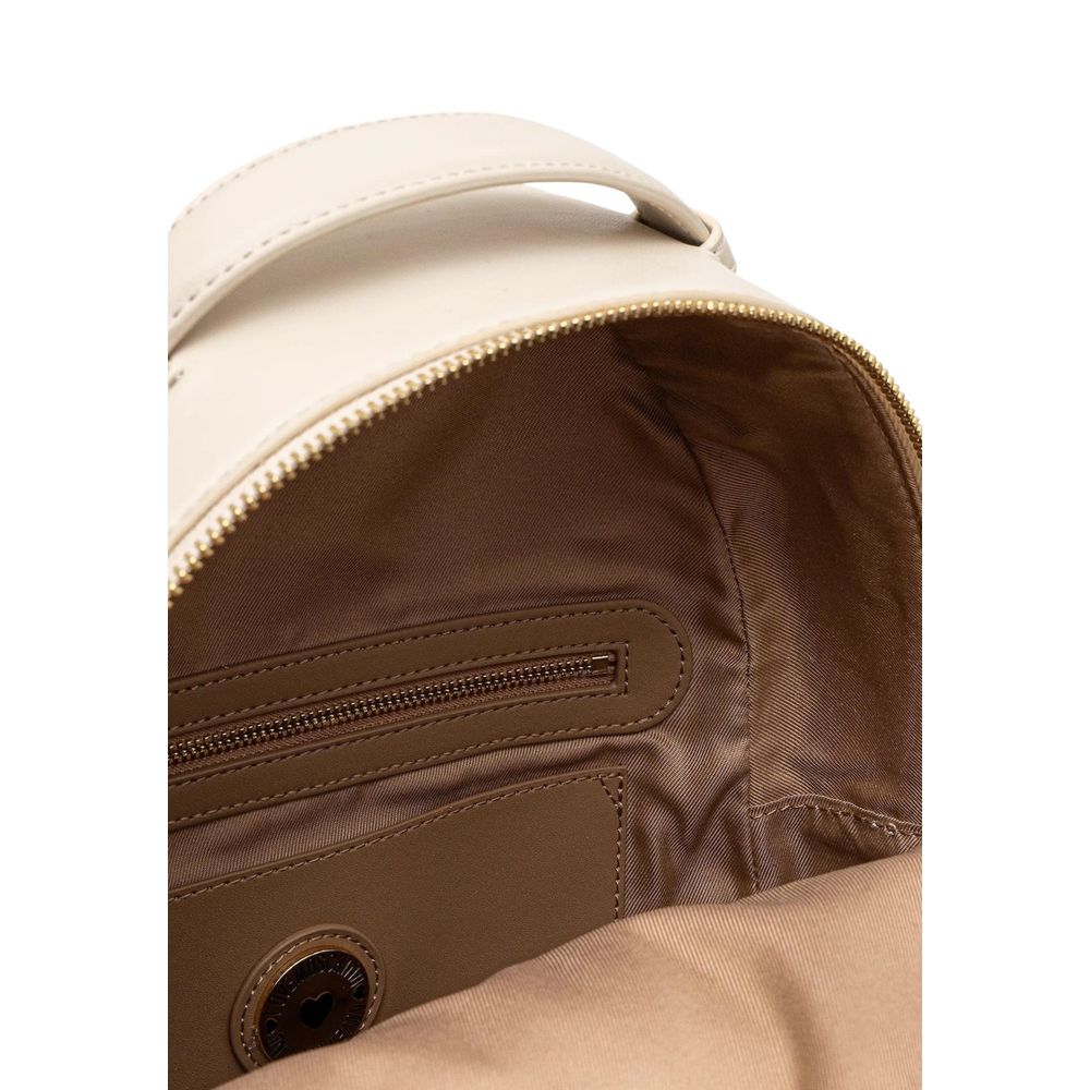 Love Moschino Beige Polyurethane Backpack