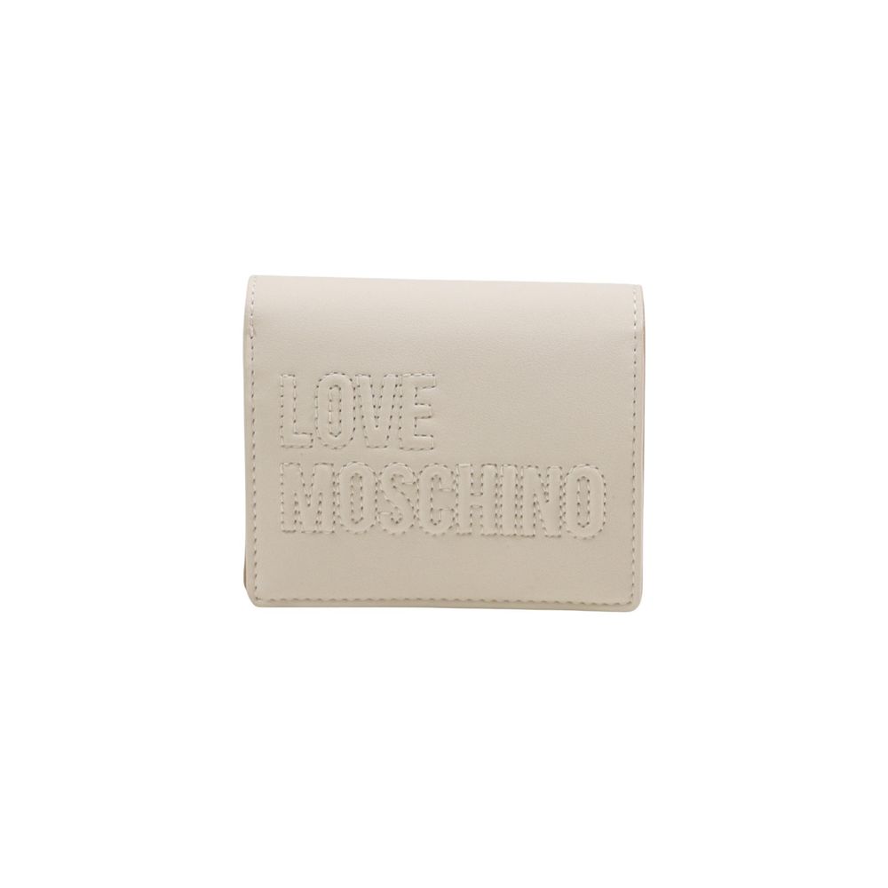 Love Moschino Beige Polyurethane Wallet